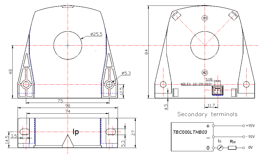 current sensor drawing