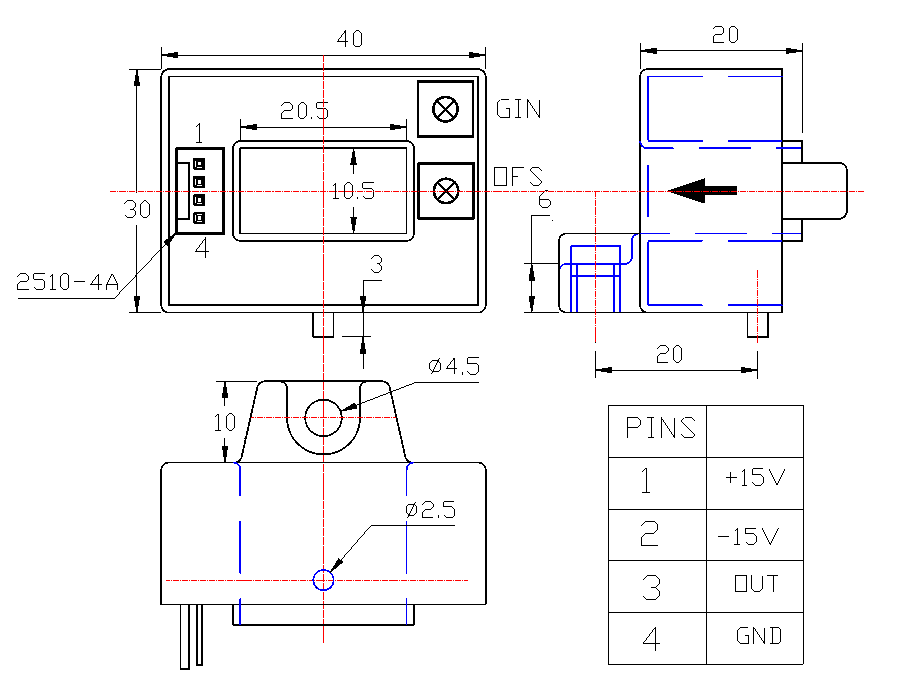 current transducer drawing