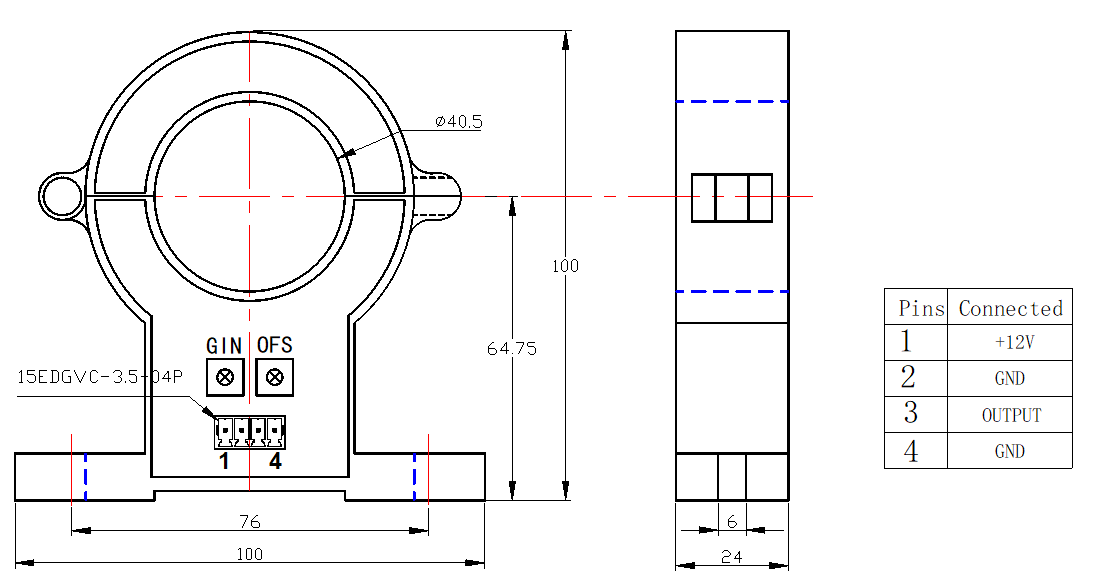 current transducer drawing