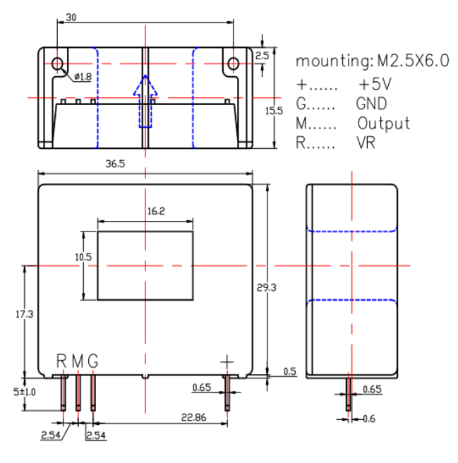 current sensor drawing