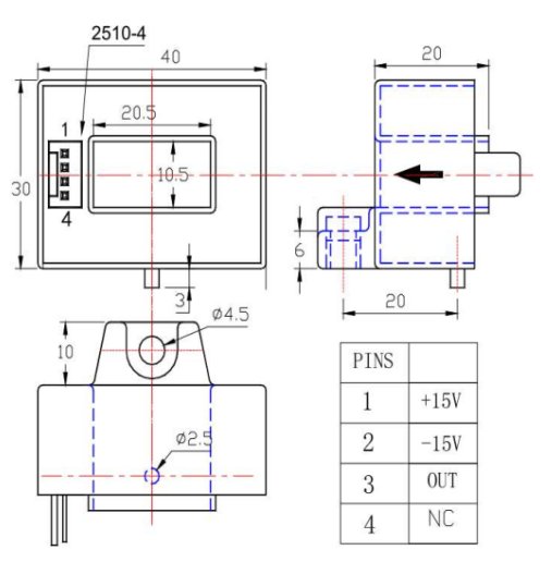 current sensor drawing