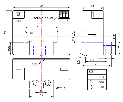 current sensor drawing