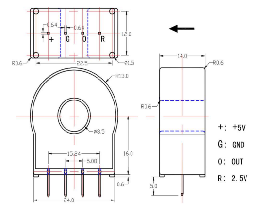 current sensor drawing