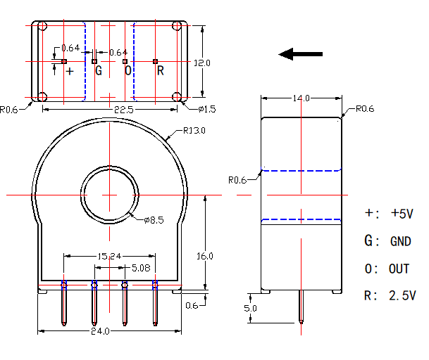 current sensor drawing