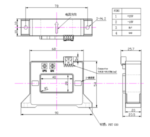 current sensor drawing